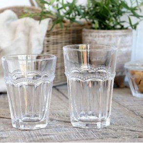 Drikke glas med perlekant - Antoinette 